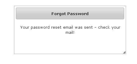 forgot password sent